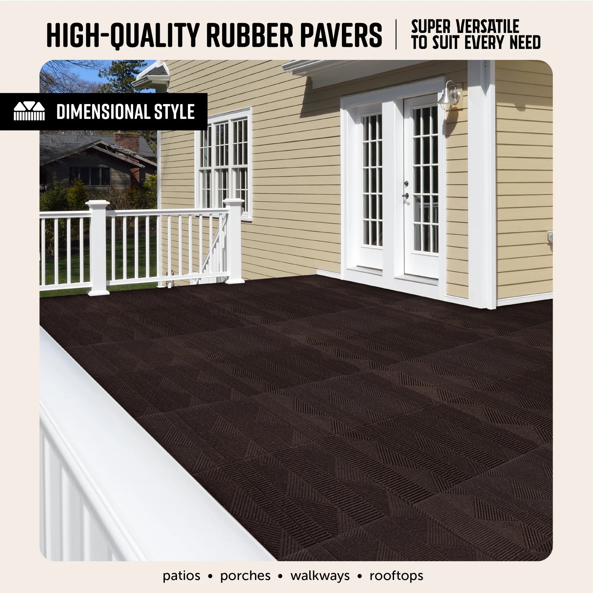 Aztec Interlocking Rubber Paver Tile - Image 7